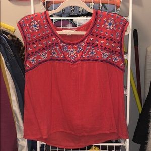 American Eagle Embroidered Top